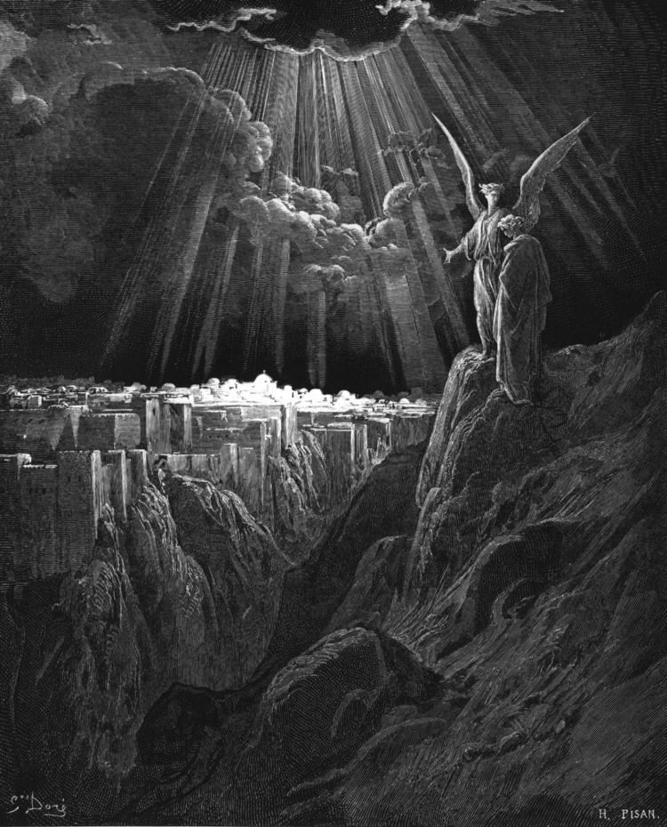 Het nieuwe Jeruzalem, Gustave Doré, 1865