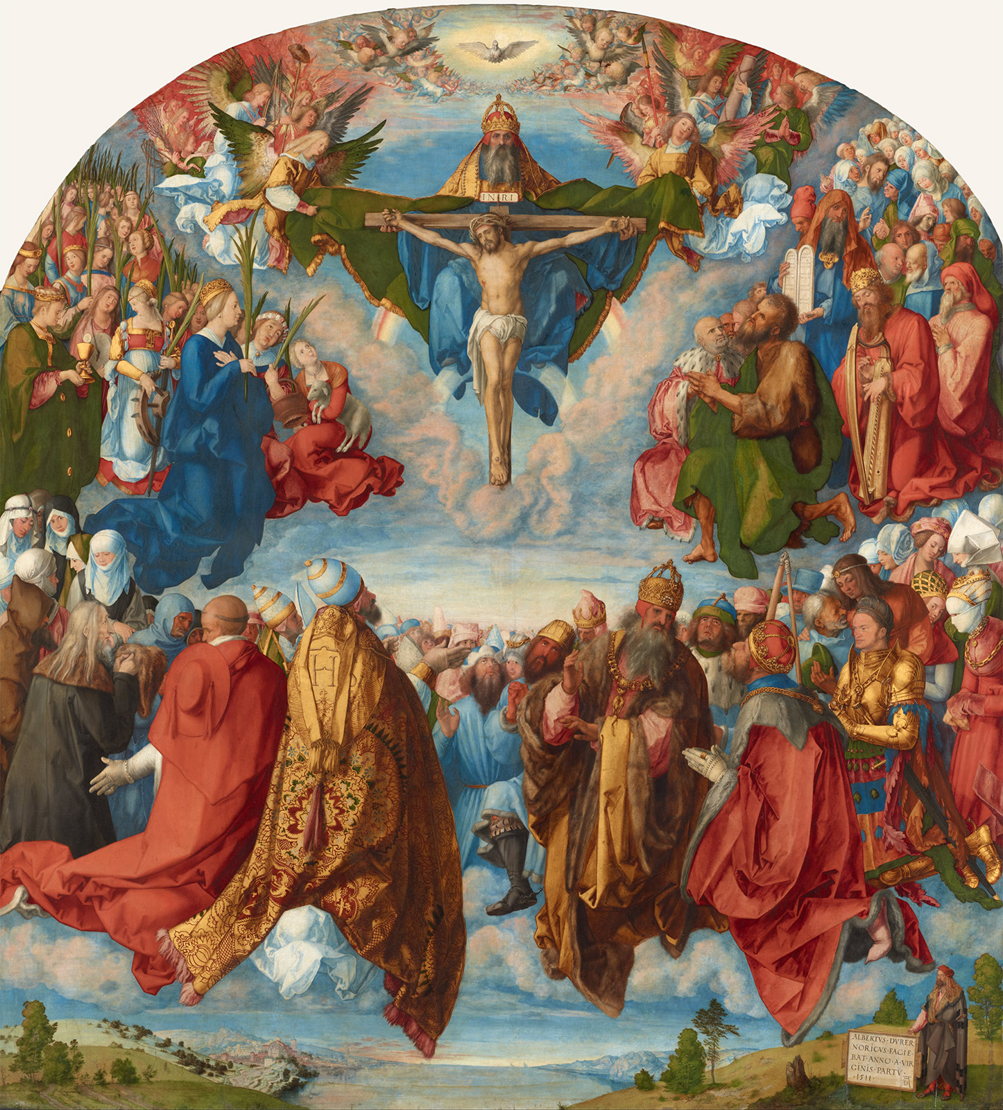 Aanbidding van de Drie-eenheid, Albrecht Dürer, 1511